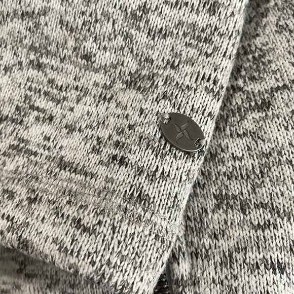 McKinley Rubin Knit Fleece Zip-Up Jacket Heather Grey High Neck Pockets M - Picture 12 of 14